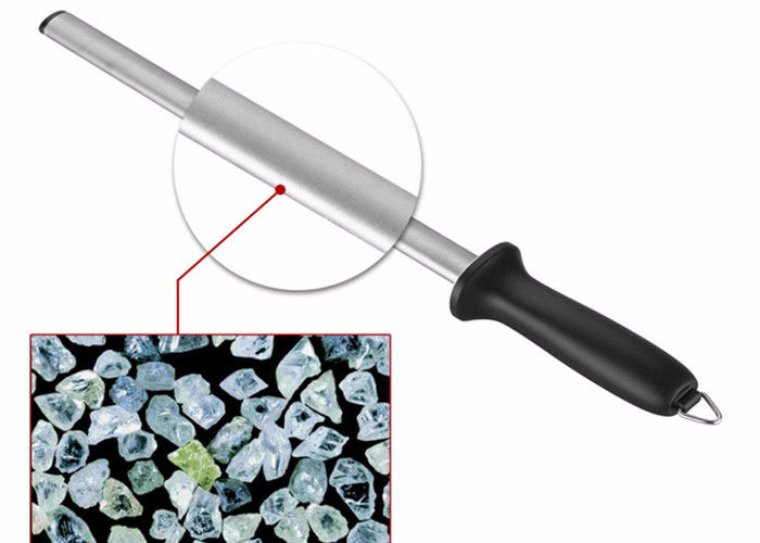 専門の台所用具のためのABSハンドルが付いている砥石の砥器のダイヤモンド鋼鉄削る棒