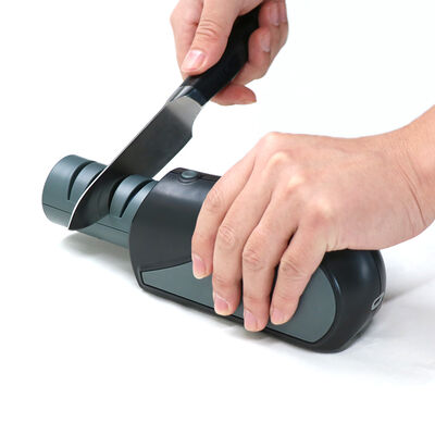 E02 Electric Knife Sharpener  USB Rechargeable Durable Ceramic Grinding Wheels Household Sharpening Tool for All Knives