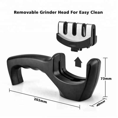 Professional Kitchen Knife Sharpener , ABS Diamond Wheel Knife Sharpener