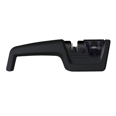 Black Handheld Knife Sharpener , Creative Hard 4 Stage Knife Sharpener
